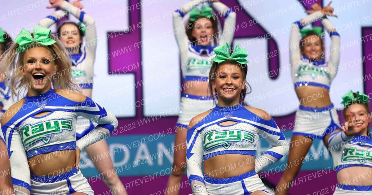 The Stingray Allstars Lime · Cheersport Super Nationals