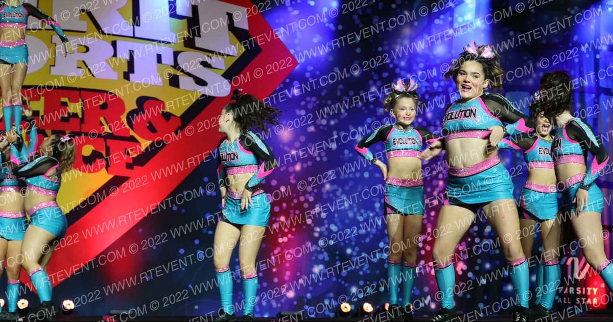 Evolution Cheer Teal Rampage · Spirit Sports Philly Nationals DIDII