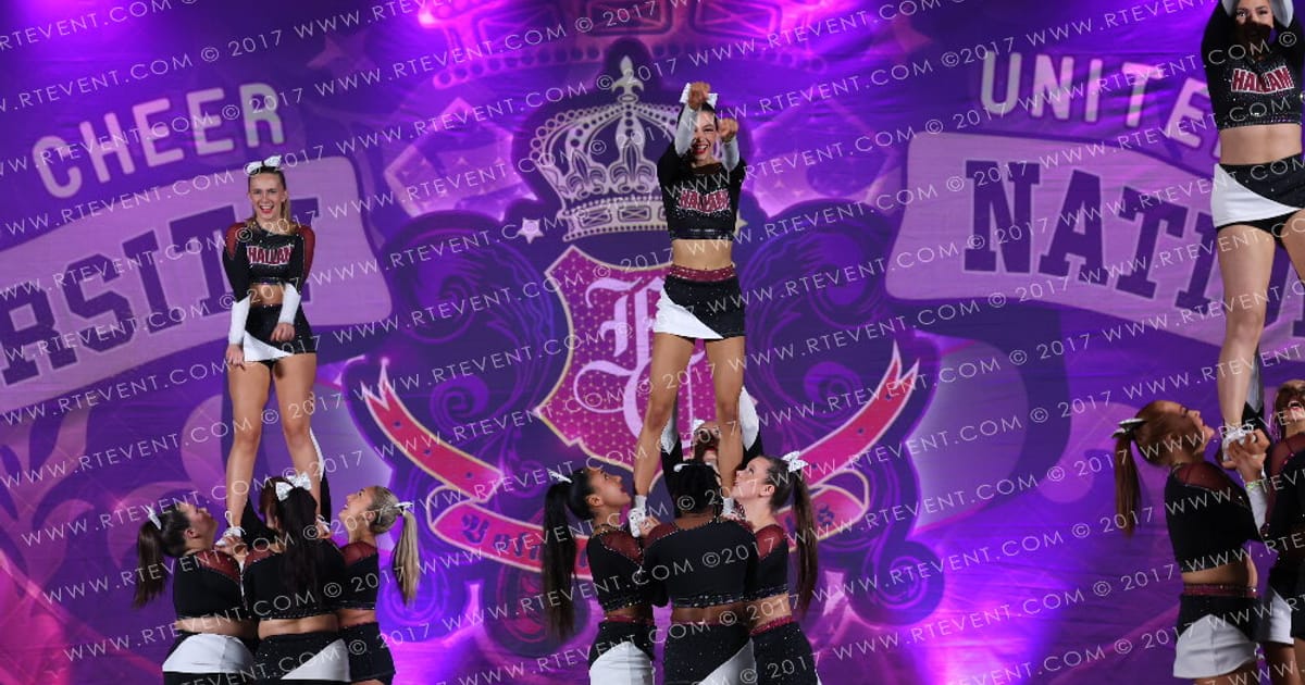 Hallam Cheer and Dance CRIMSON · Heart of England and UK Uni Nationals