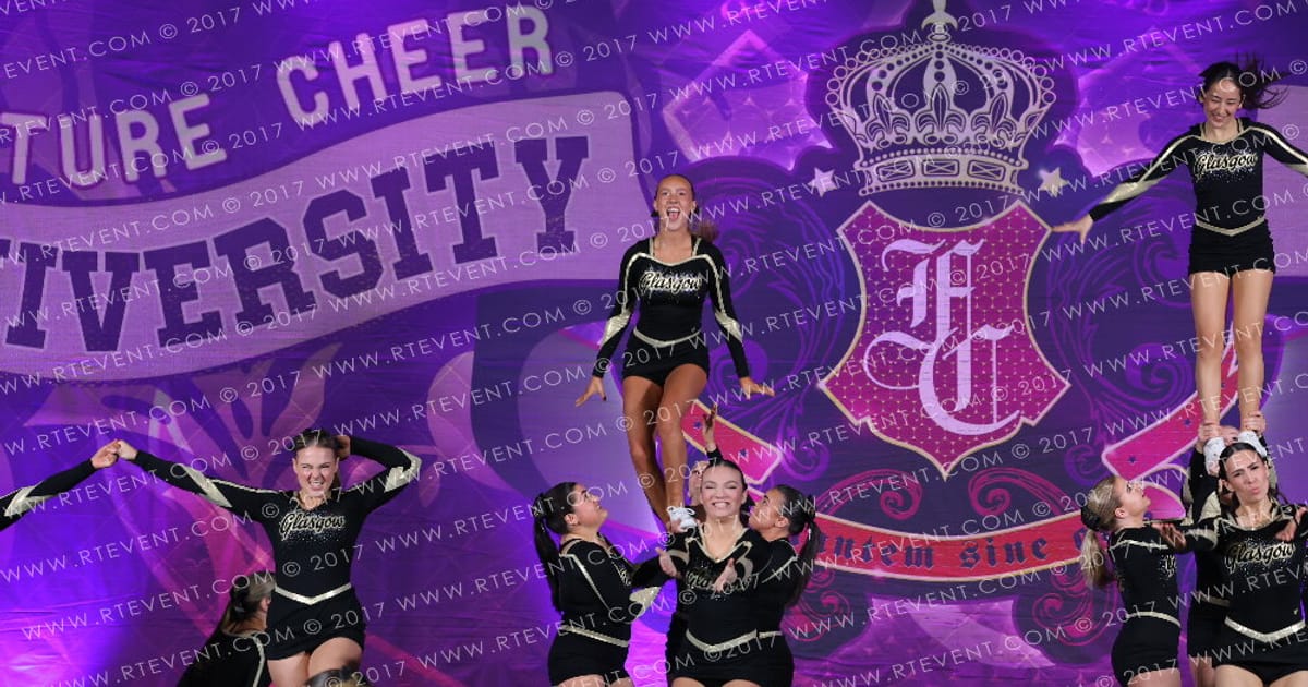 Glasgow University Cheerleaders Aura · Heart of England and UK Uni Nationals