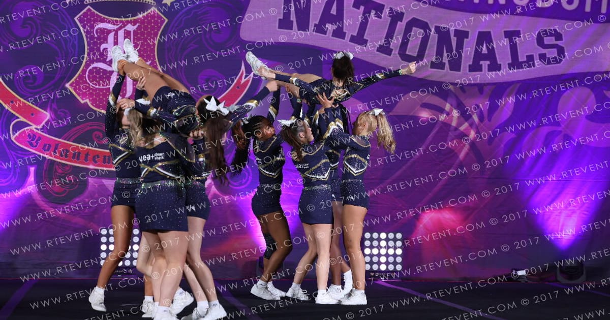 UEA Cheer Stunt Aura · Heart of England and UK Uni Nationals