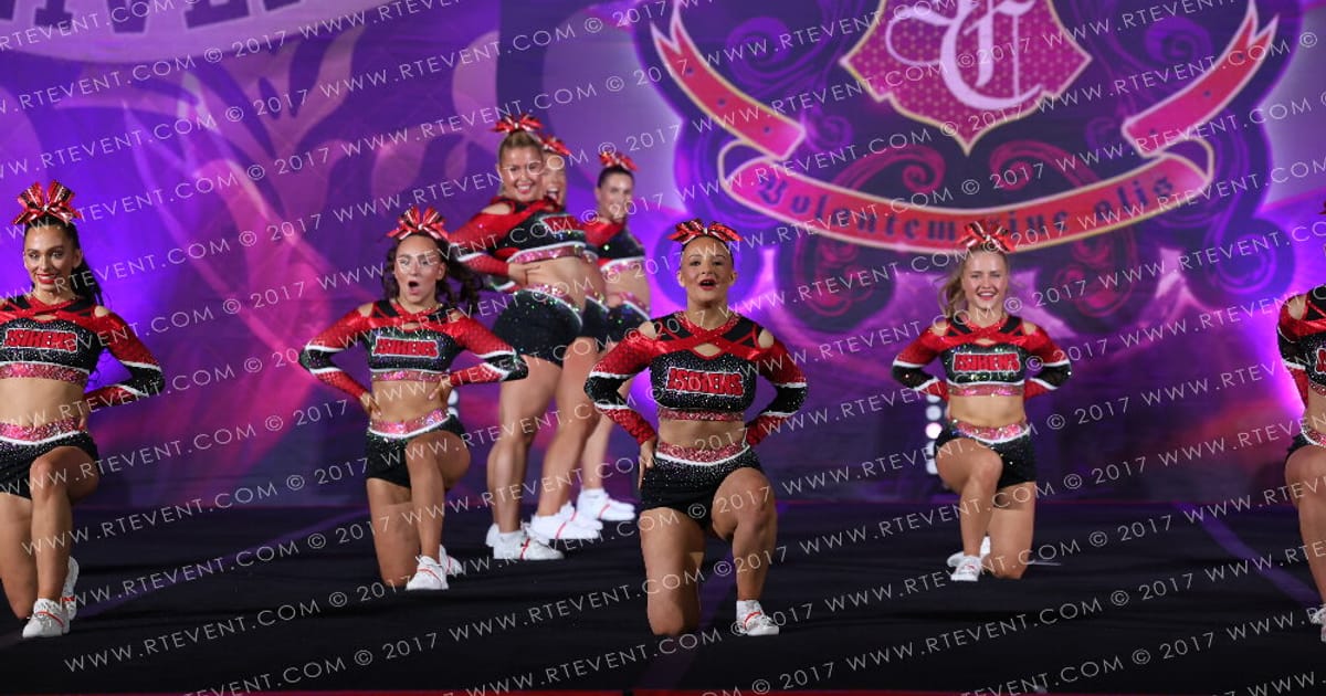 Salford Sirens Cheerleading Sinners · Heart of England and UK Uni Nationals