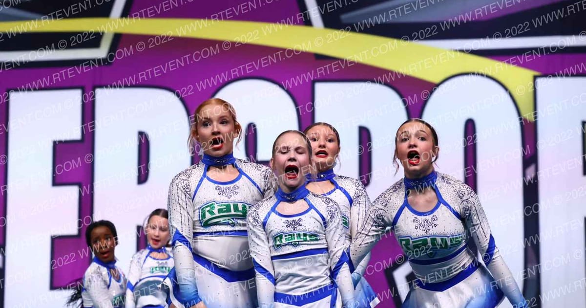 The Stingray Allstars Rose Gold · Cheersport Super Nationals