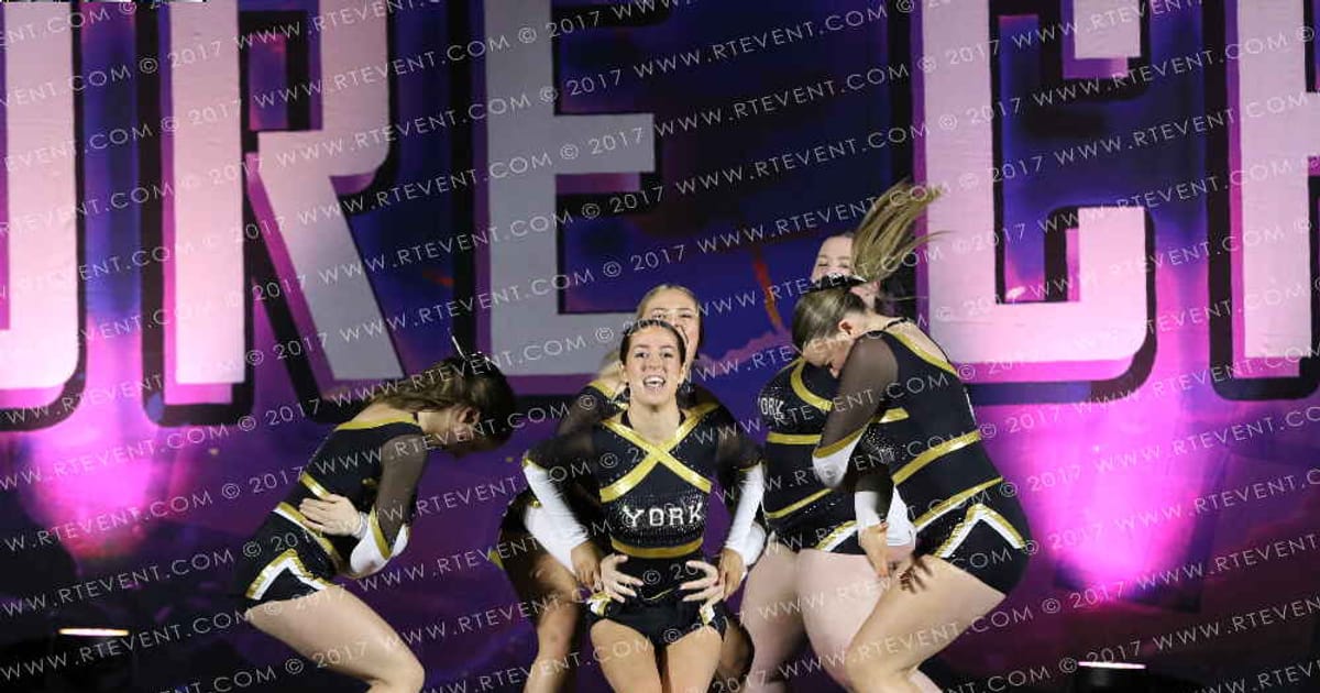 York Hornets Cheerleading Sting · Heart of England and UK Uni Nationals