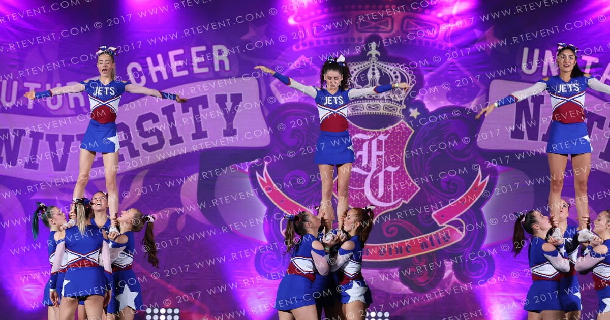 Bristol Jets Cheerleading Society Storm · Heart of England and UK Uni Nationals