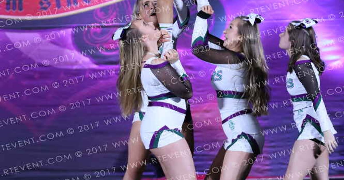Royal Holloway Cheerleading and Dance Grizzlies · Heart of London University Nationals
