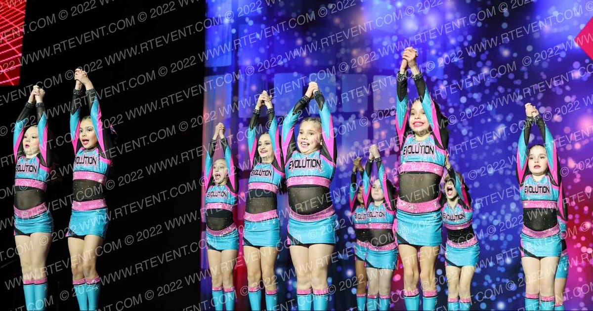 Evolution Cheer Teal Majesty · Spirit Sports Philly Nationals DIDII