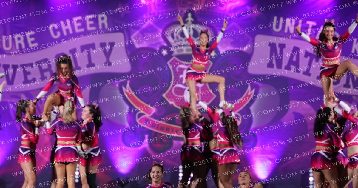 Loughborough Students Cheerleading Large University Non Tumbling Level 2 Non Tumbling AllGirl · Heart of England and UK Uni Nationals