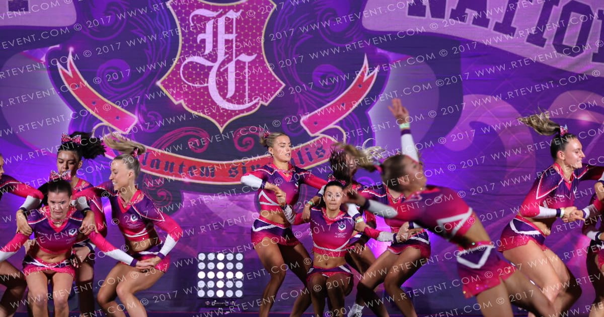 Loughborough Students Cheerleading Large University All Girl Level 3 · Heart of England and UK Uni Nationals