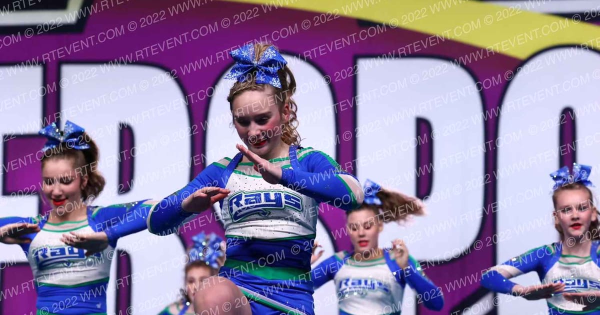 The Stingray Allstars Black Ice · Cheersport Super Nationals