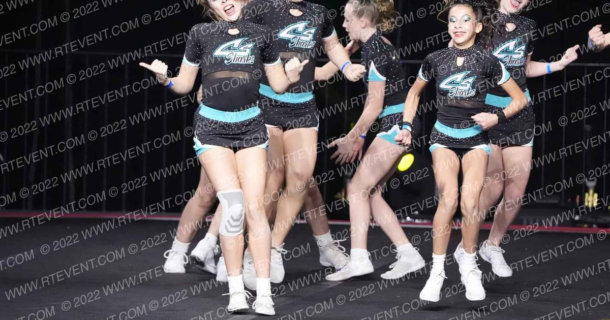 CHEER SPORT ZEBRA SHARKS · AS Nationals