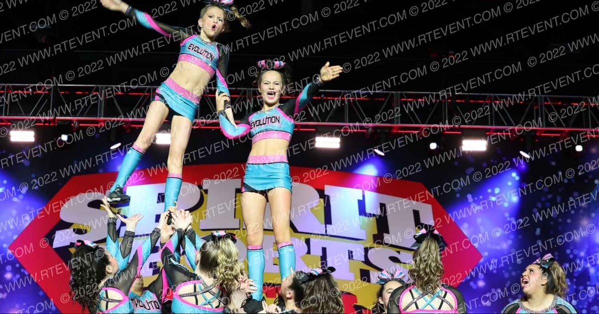 Evolution Cheer Teal Rampage · Spirit Sports Philly Nationals DIDII