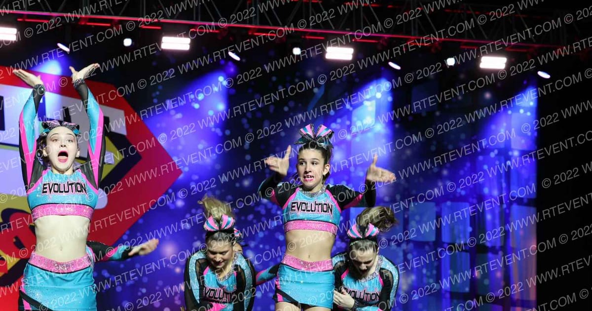 Evolution Cheer Teal Rage · Spirit Sports Philly Nationals DIDII