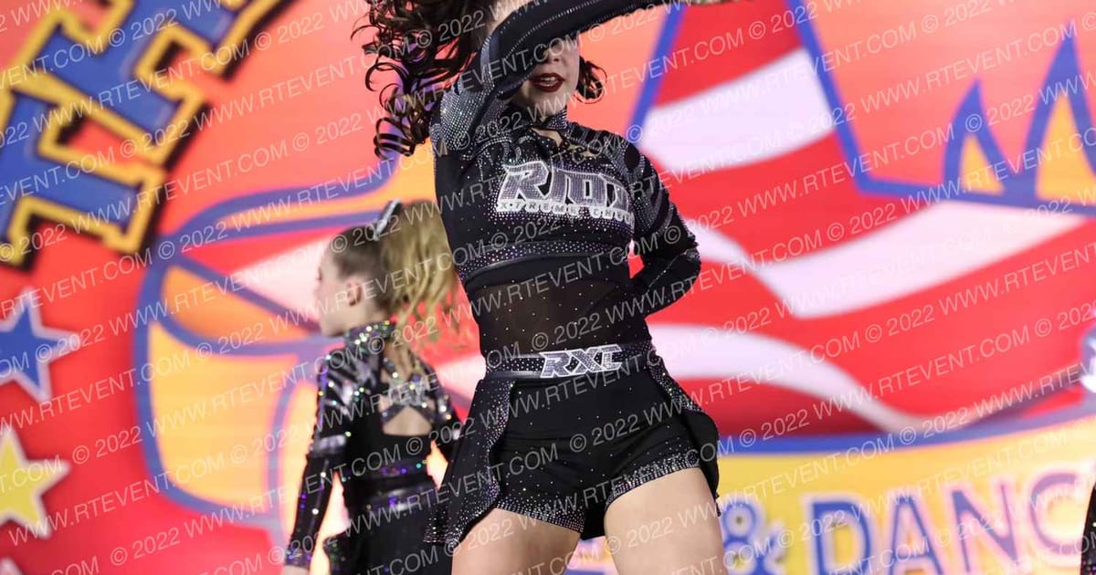 Riot Xtreme Cheer Blue Sparks · The American Celebration