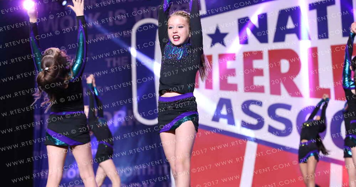 Riley's Cheer Academy Purple Diamonds · NCA Roseville