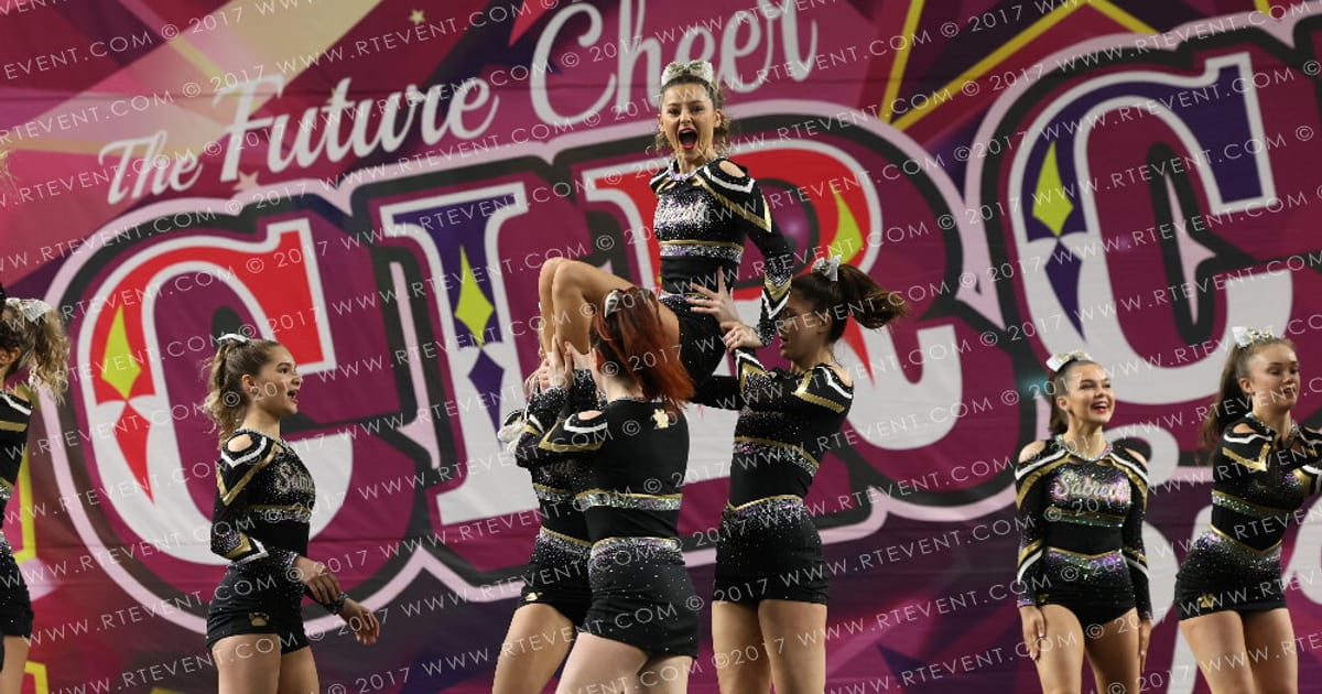 Sheffield Sabrecats Stunt Cheerleading Silver · Circus Spectacular FC Essentials North