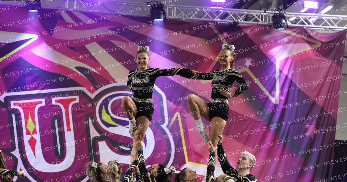 Sheffield Sabrecats Stunt Cheerleading Gold · Circus Spectacular FC Essentials North
