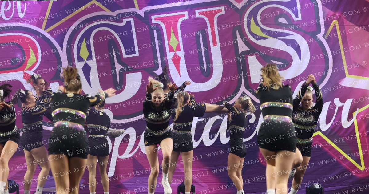 Sheffield Sabrecats Stunt Cheerleading Black · Circus Spectacular FC Essentials North