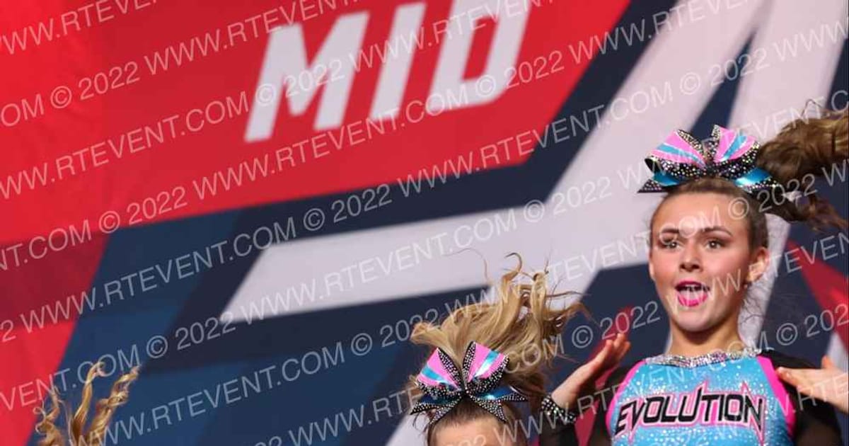 Evolution Cheer Teal Rage · Mid Atlantic Grand Nationals