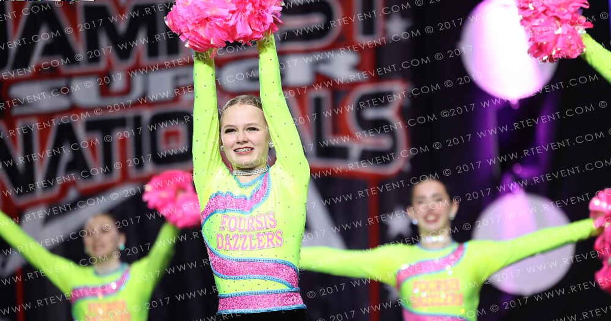 Foursis Dance Academy Foursis Dazzler Dance Team-Senior Large Pom · JamFest Dance Super