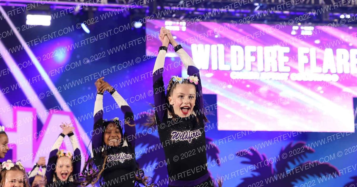 Cheer Spirit Colorado Wildfire Flares · Aloha Grand Nationals DIDII VII