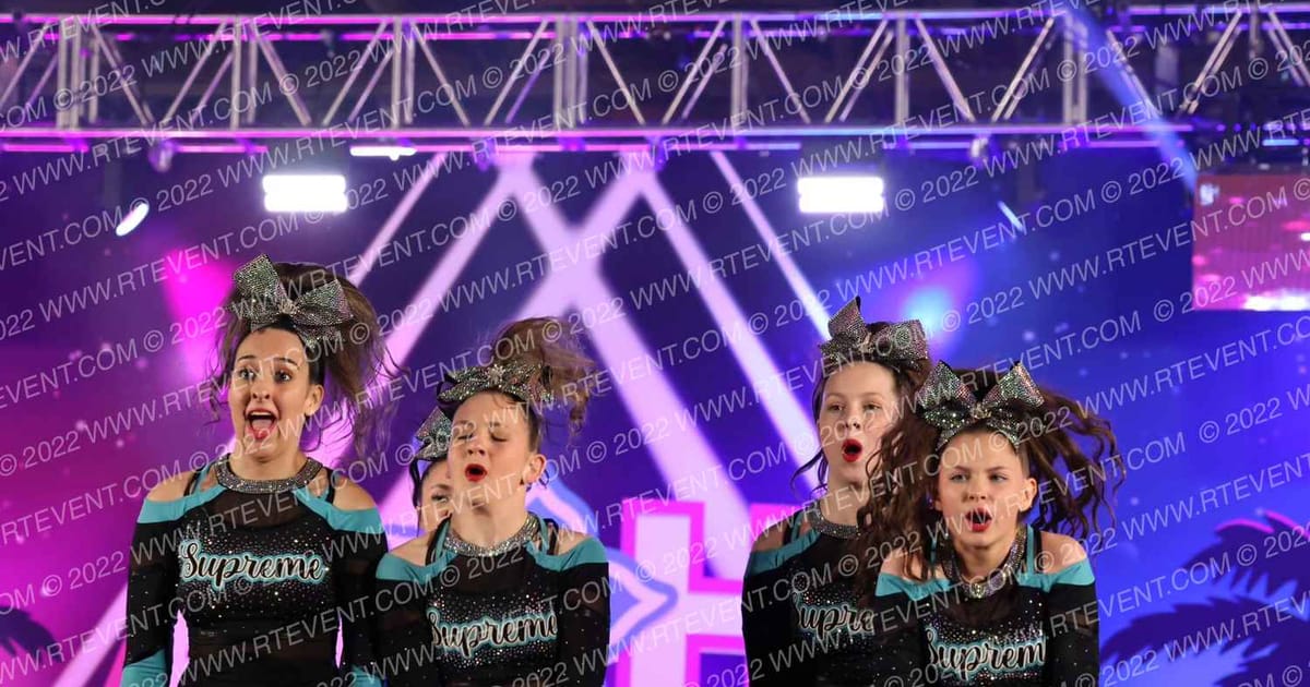 Supreme Cheer and Tumble Teal Dynasty · Aloha Grand Nationals DIDII VII