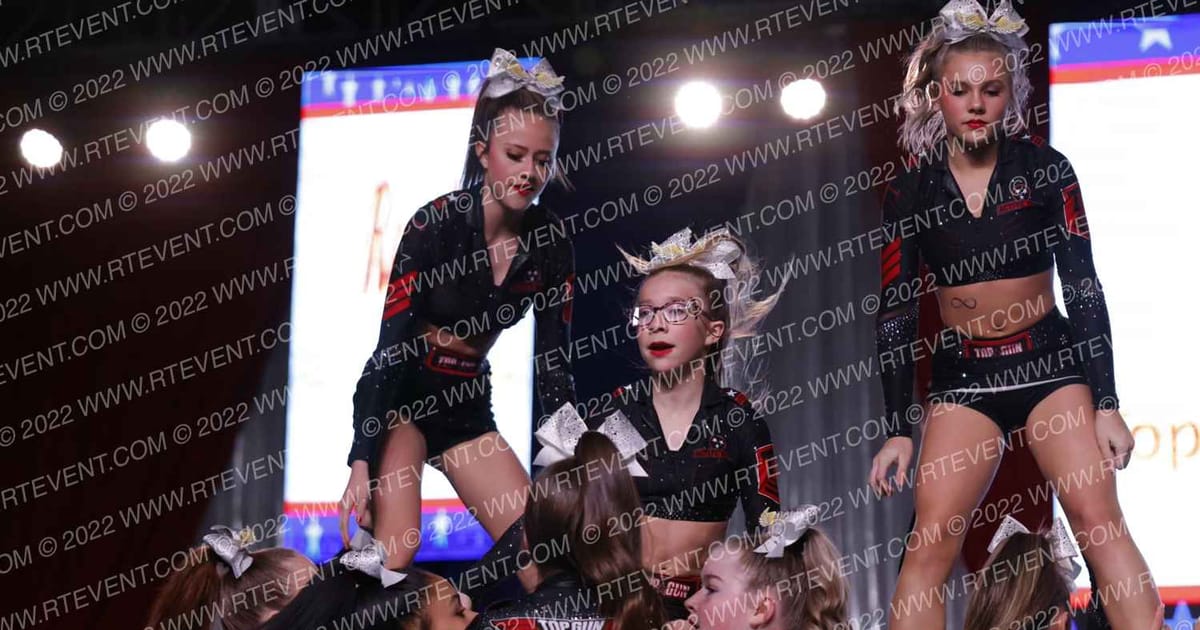 Top Gun Cheerleading Academy Black Angels · The American Royale Sevierville Nationals DIDII