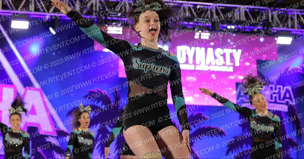 Supreme Cheer and Tumble Teal Dynasty · Aloha Grand Nationals DIDII VII