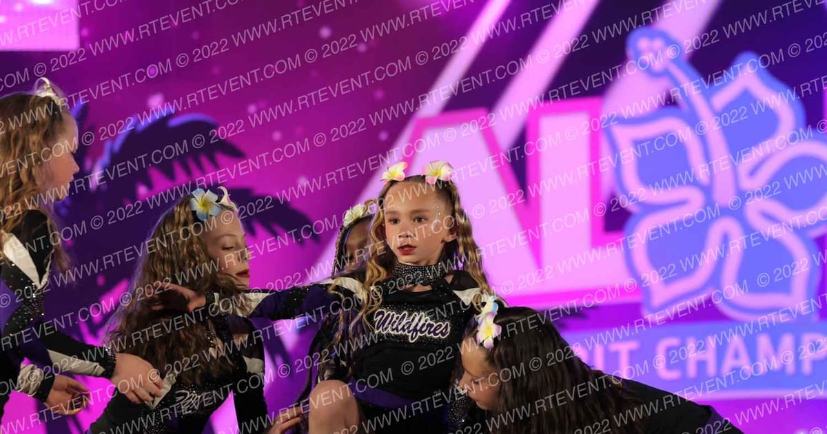 Cheer Spirit Colorado Wildfire Flares · Aloha Grand Nationals DIDII VII
