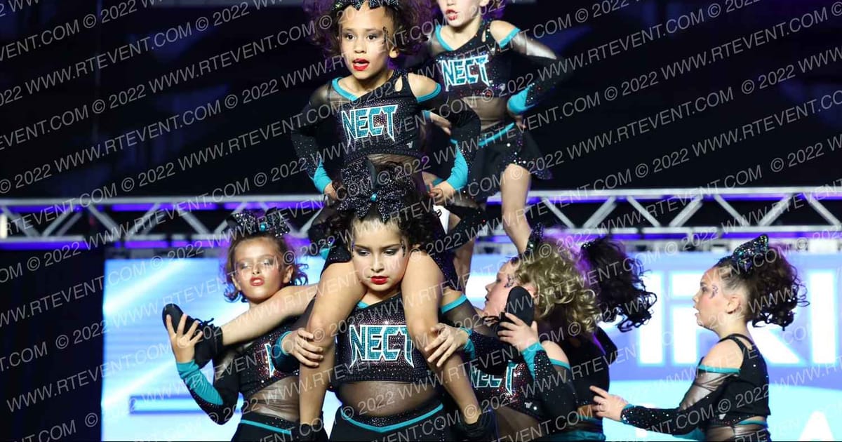 New England Cheer & Tumble Mini Black Pearls · SF Grand Nationals