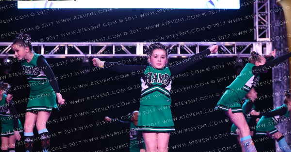 Central Dauphin Youth Rams Cheerleading Mini Space Rams · ACDA Reach the Beach Ocean City Showdown