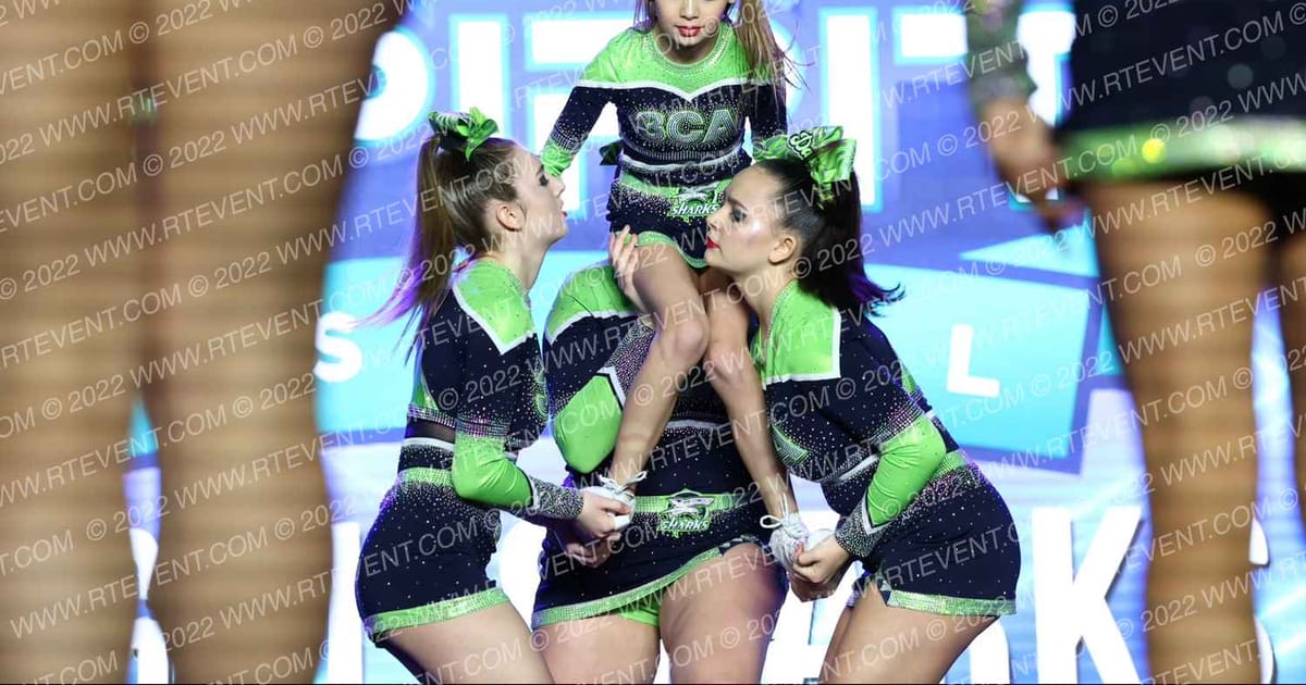 Cape Cod Cheer Academy Junior Level 3 Angel Sharks · SF Grand Nationals