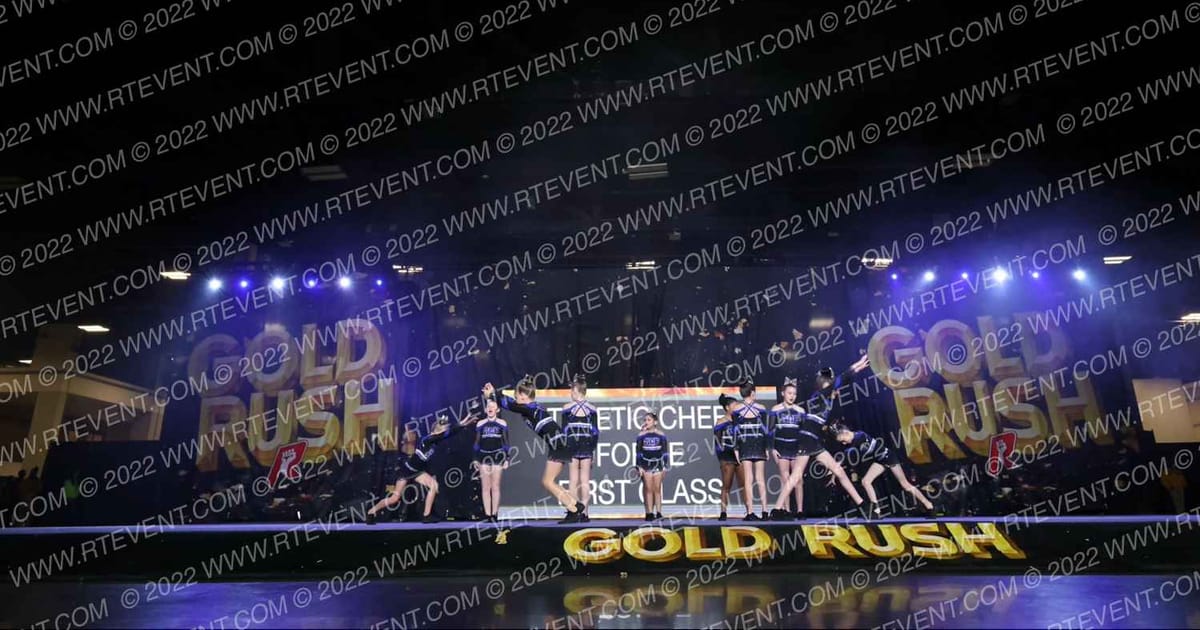 Athletic Cheer Force First Class · Gold Rush Charlotte