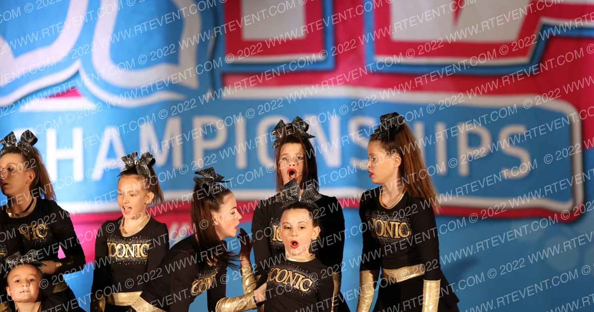 Iconic Cheerleading Glam Girls · Aloha Syracuse Showdown DIDII correct
