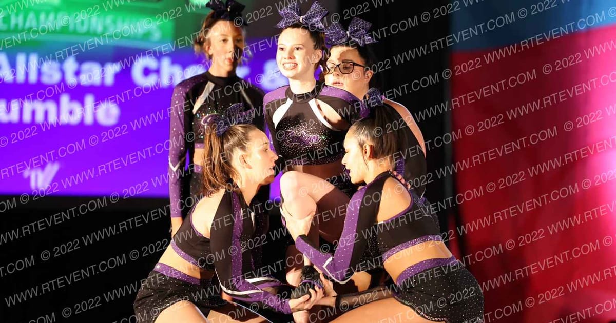 Freedom Allstar Cheer & Tumble Purple Reign · Aloha Syracuse Showdown DIDII correct