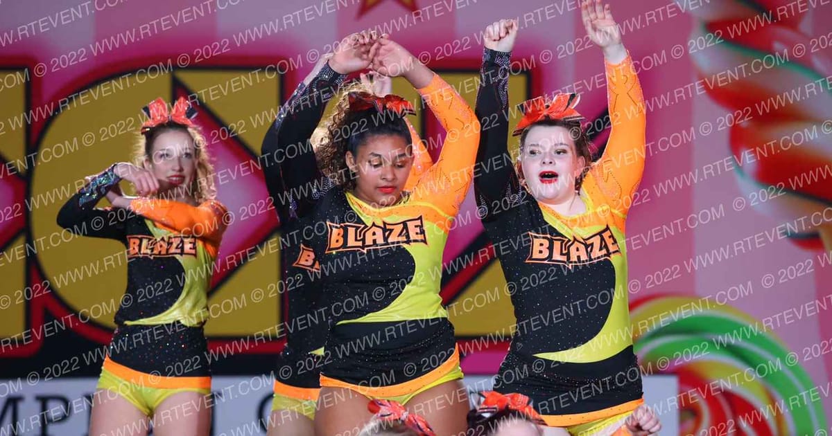 Lake Erie Blaze Cheer INFERNO · Oh How Sweet it is Cheer and Dance Spectacular
