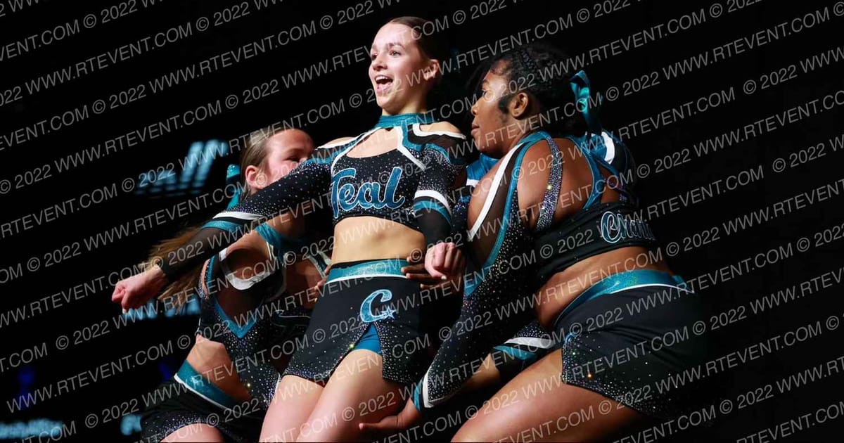 Charlotte Allstar Cheerleading Teal · CANAM Grand Nationals