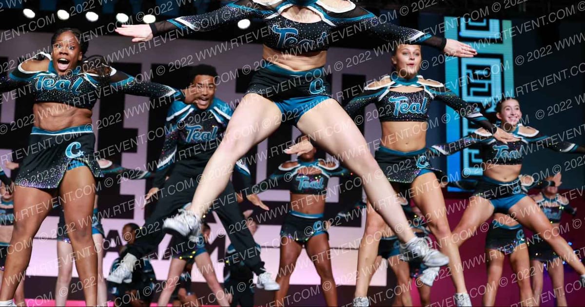 Charlotte Allstar Cheerleading Teal · CANAM Grand Nationals