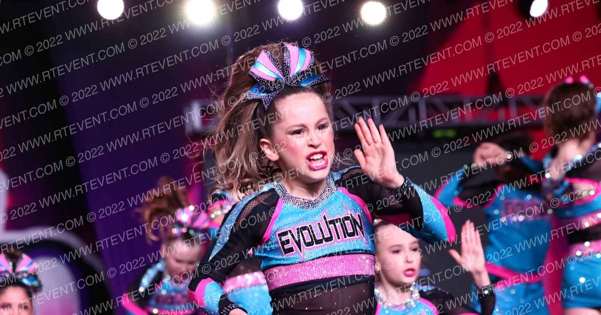 Evolution Cheer Teal Frenzy · One Up Grand Nationals