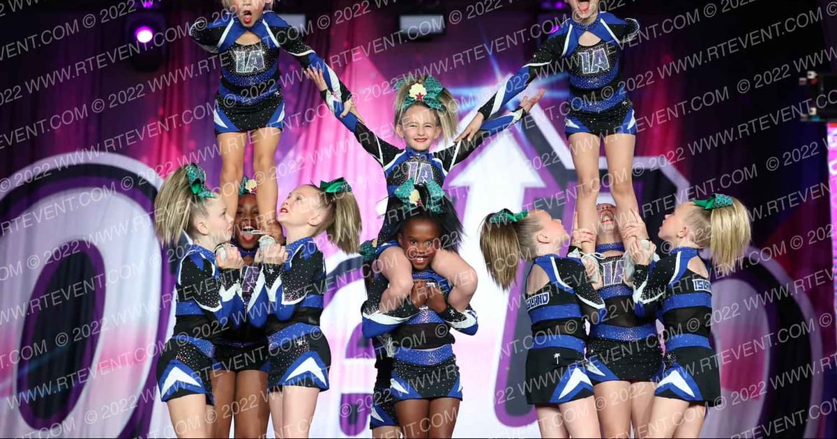 Island Allstars North Mini Mermaids · One Up Grand Nationals