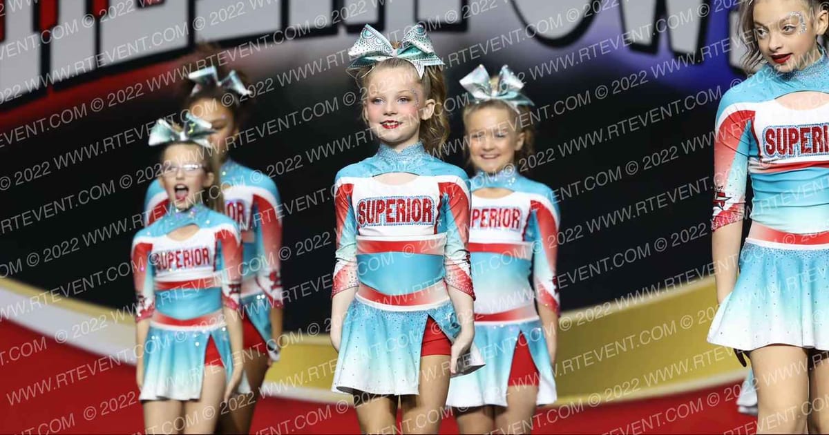 Superior Athletics Youth Sizzle · Cheer Power Grand Nationals Correct