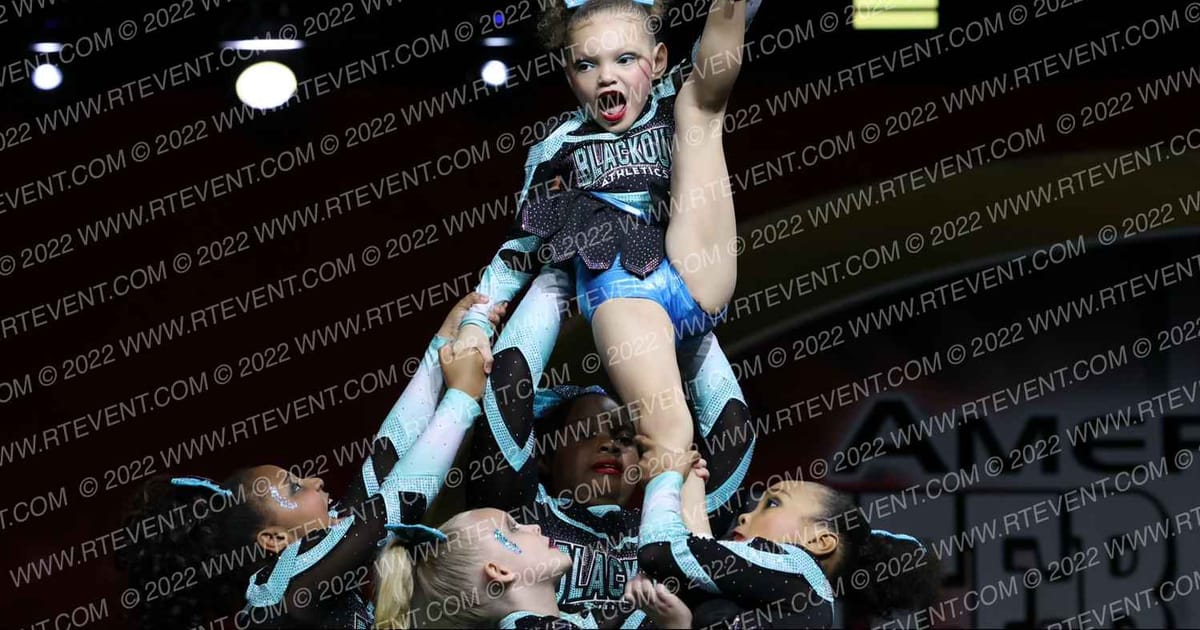 Blackout Athletics Glitter Girlz · Cheer Power Grand Nationals Correct