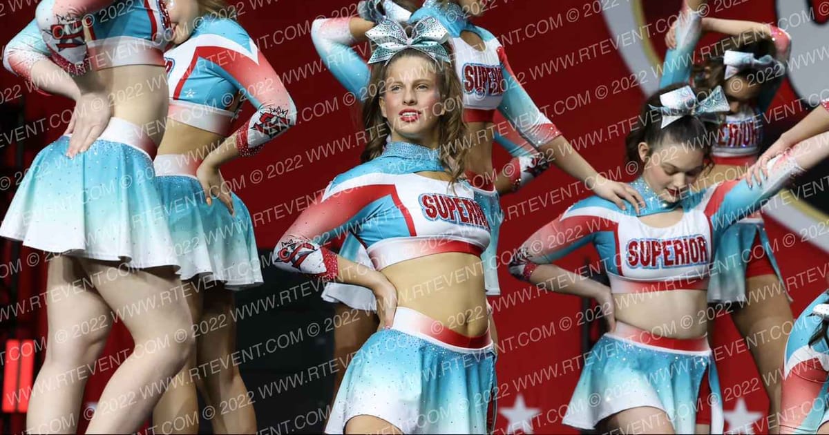Superior Athletics Senior Smoke · Cheer Power Grand Nationals Correct