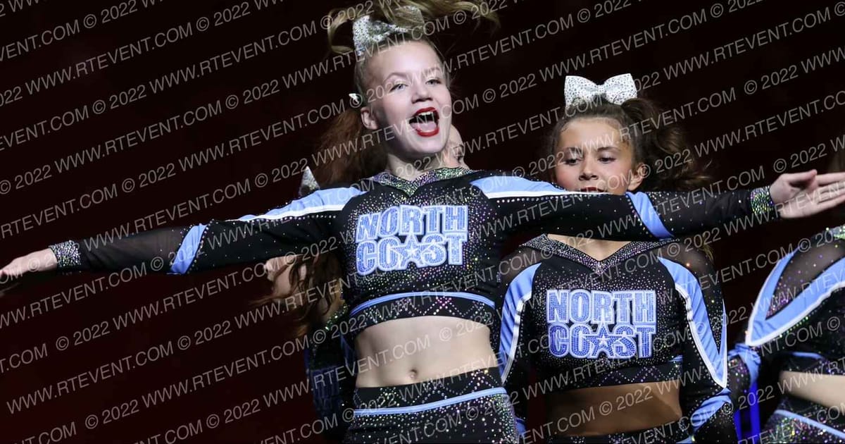 North Coast All Stars CHAMPAGNE · Cheer Power Grand Nationals Correct
