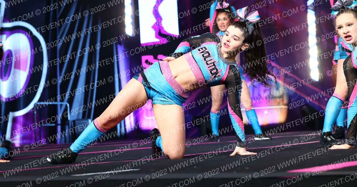 Evolution Cheer Teal Obsession · One Up Grand Nationals