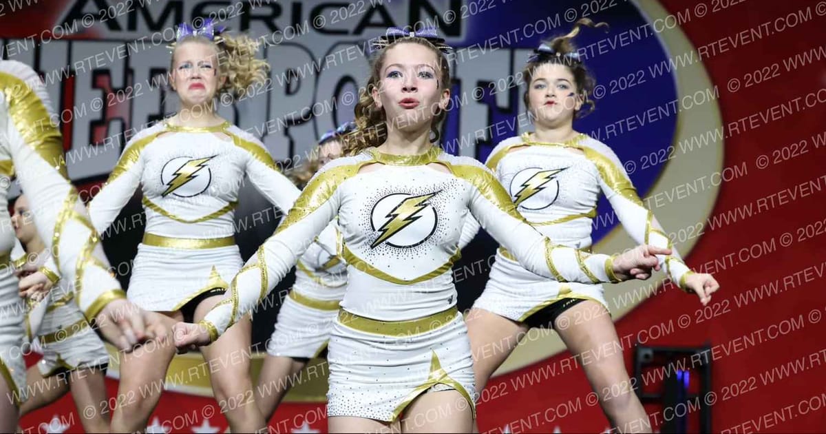 TRIC Athletics Blue Steel · Cheer Power Grand Nationals Correct