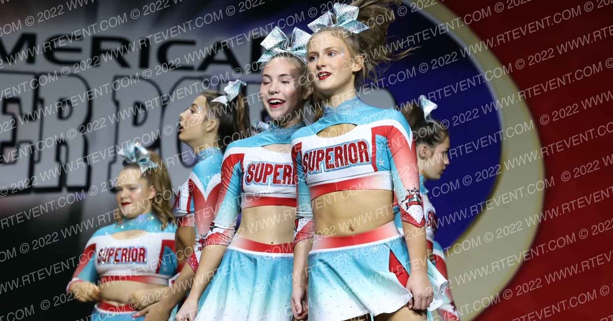 Superior Athletics Senior Smoke · Cheer Power Grand Nationals Correct
