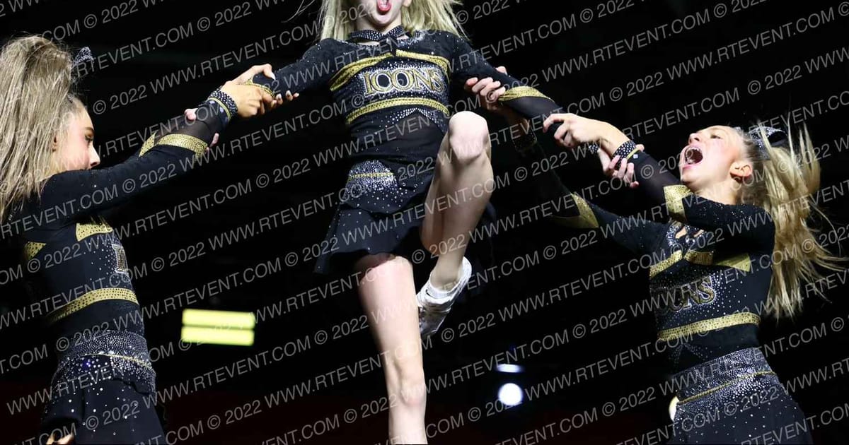 New York Icons Senior Gold · Cheer Power Grand Nationals Correct