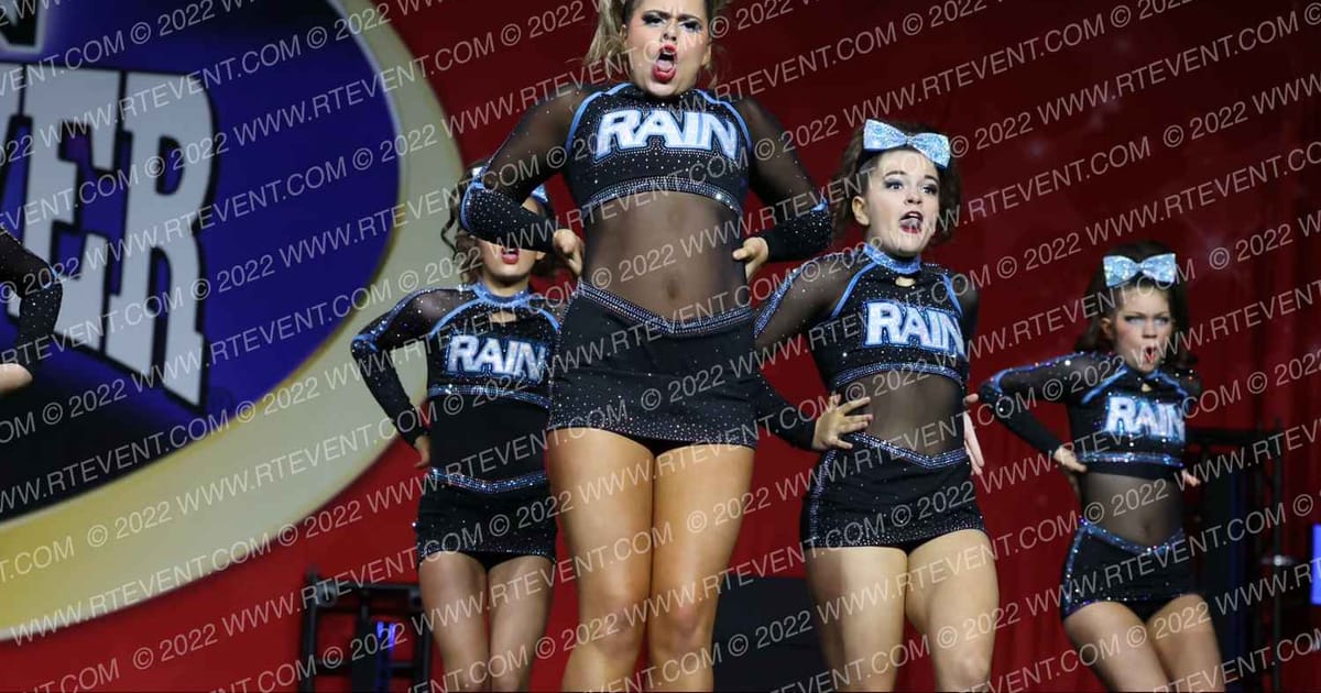 Rain Athletics Weather Girls · Cheer Power Grand Nationals Correct