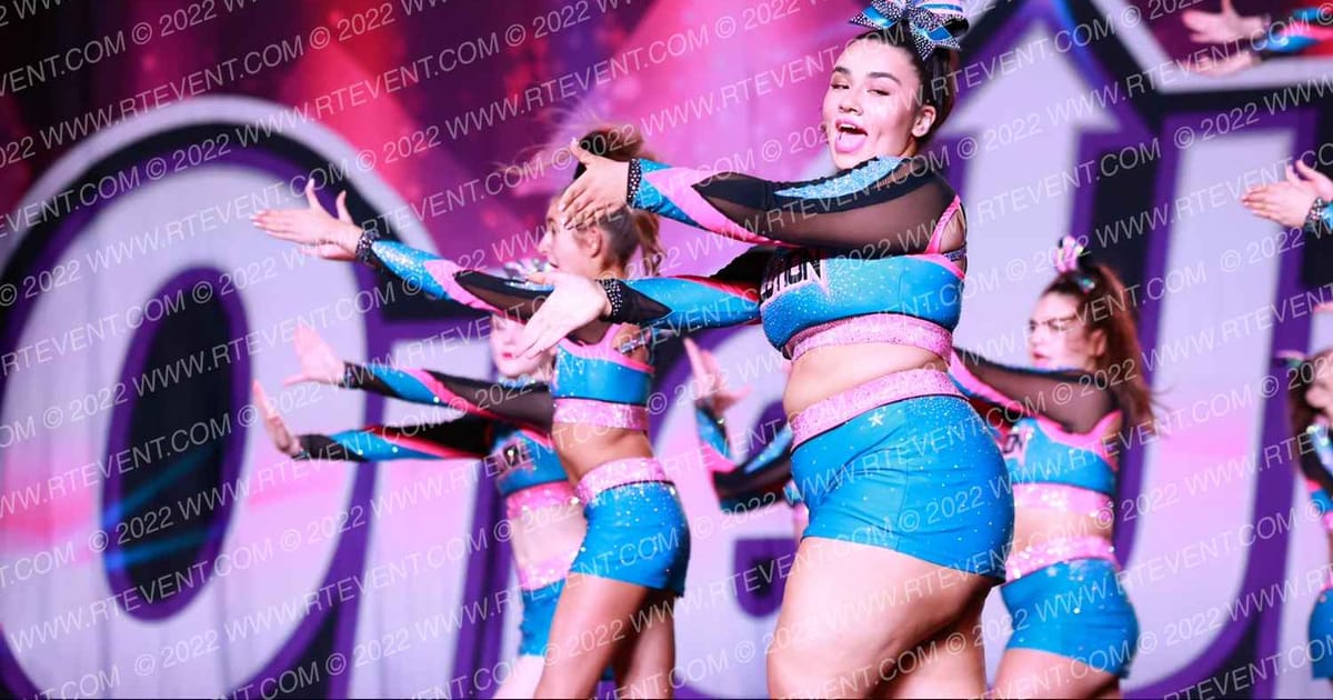 Evolution Cheer Teal Rage · One Up Grand Nationals